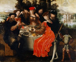 Açık Havada Müzik Yapım Şirketi, c.1540-50 by Ambrosius Benson