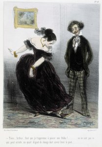 Karikatür - Cham, v.1870-1880 tarafından “” Madeleines” de by Amédée de Noé