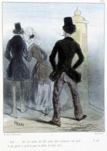 Karikatür - Cham, v.1870-1880 tarafından “” Madeleines” de by Amédée de Noé