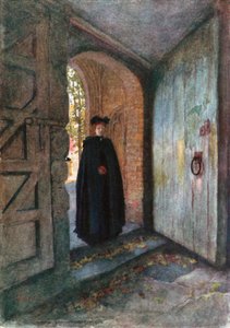 A Fair Parishioner, Nieuport (renkli taş baskı) by Amedee (after) Forestier