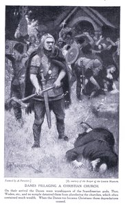 Danimarkalılar bir Hıristiyan kilisesini yağmalıyor, 1920'ler