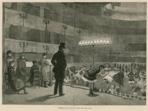 Pandomim için prova (gravür) by Amedee Forestier