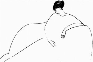 Anna Ekmatova, ೧೯೧೧ by Amedeo Modigliani