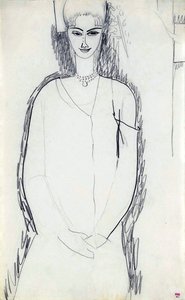Anna Ekmatova, ೧೯೧೧ by Amedeo Modigliani
