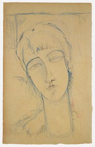 Anna Akhmatova Kızıl Bir Kadının Portresi, 1915 by Amedeo Modigliani