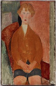 kısa pantolonlu çocuk by Amedeo Modigliani