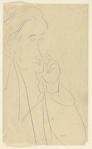 Zborowski'nin büstü by Amedeo Modigliani