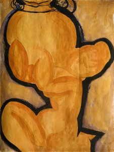 Vazolu Karyatid, c.1913-14 by Amedeo Modigliani