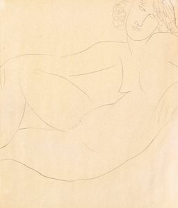 Çıplak Kadın Accoudee, 1918 by Amedeo Modigliani