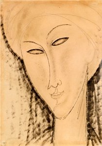 Bir Kadının Başı by Amedeo Modigliani