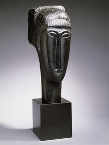 Saçaklı Kadın Başı; Tete de Femme a la Frange, 1912 by Amedeo Modigliani