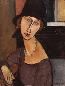 Jeanne Hebuterne şapka takıyor, 1917