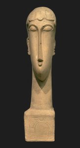Bir kadının başı by Amedeo Modigliani