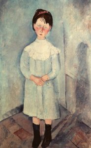 mavili küçük kız by Amedeo Modigliani