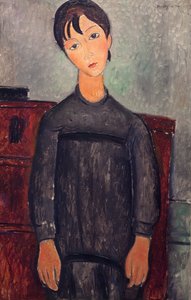 Siyah önlüklü küçük kız by Amedeo Modigliani