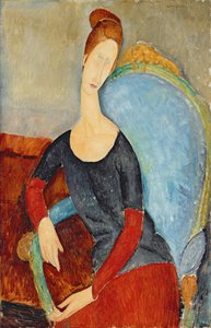 Mme Hebuterne in a Blue Chair, 1918 