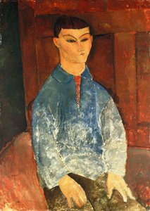 Moise Kisling Oturan, 1916 by Amedeo Modigliani