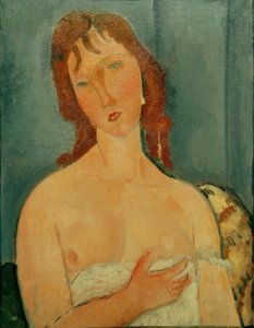 genç bir kadın portresi by Amedeo Modigliani