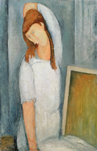 Jeanne Hebuterne (1898-1920) Sol Kolu Başının Arkasındayken Portresi