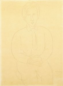 Soutine Oturan Portresi, 1917 by Amedeo Modigliani
