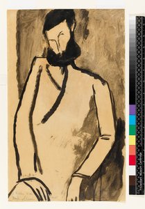 Sakallı Bir Adamın Portresi, 1909 by Amedeo Modigliani
