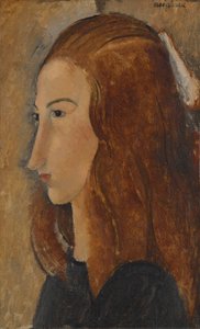 genç bir kadın portresi by Amedeo Modigliani