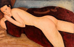 Arkadan Yatan Çıplak (Nu couché de dos) by Amedeo Modigliani
