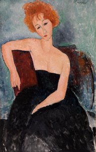 Abiye Kızıl Saçlı Kız by Amedeo Modigliani