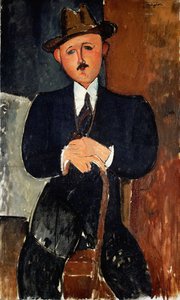 oturan adam by Amedeo Modigliani