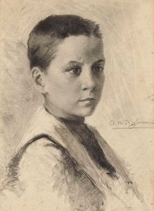 Otoportre, 1899. by Amedeo Modigliani