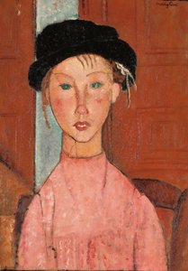 Bereli Genç Kız, 1918 by Amedeo Modigliani