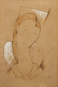 Genç kadın; Genç Kadın, c. 1917-1918 by Amedeo Modigliani