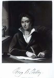Percy Bysshe Shelley, William Holl tarafından kazınmış by Amelia Curran