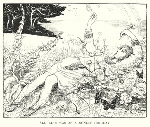 Bütün hayat güneşli bir tatil gibiydi (gravür) by Amelia M. (attr.to) Bowerley or Bauerle