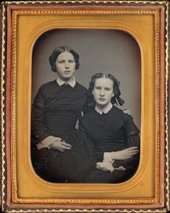 iki kız portresi by American 19th Century
