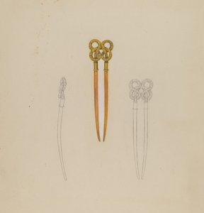 kehribar saç tokası by American 20th Century