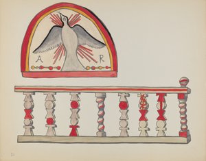 Plaka 10: Kutsal Ruh Lunette & Altar Rail, Chimayo: "New Mexico