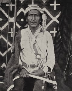 Bir Navajoe Kızılderilisi (s/b fotoğraf) by American Photographer (after)