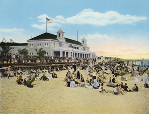 Bathing Beach ve Casino, Palm Beach, Florida (fotoğraf) by American Photographer (after)
