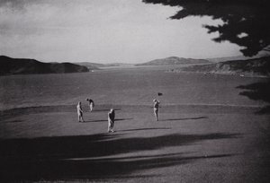 California: San Francisco, Lincoln Park, Golden Gate, okyanus ve şehir manzaralı (s/b fotoğraf) by American Photographer (after)