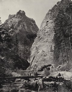 Cheyenne Kanyonu, Colorado (s/b fotoğraf)