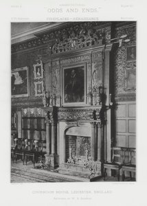 Şömine: Quorndon House, Leicester, İngiltere (s/b fotoğraf) by American Photographer (after)