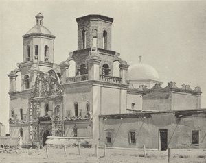 Mission San Xavier Del Bac, Arizona (s/b fotoğraf) by American Photographer (after)