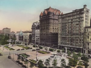 New York: Plaza ve Pulitzer Anıt Çeşmesi (fotoğraf) by American Photographer (after)