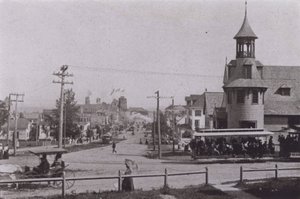 Old Orchard Beach, Maine: Sahile bakan Old Orchard (s/b fotoğraf) by American Photographer (after)