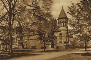 Princeton Üniversitesi: Alexander Hall (s/b fotoğraf) by American Photographer (after)