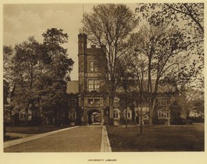 Princeton Üniversitesi: Üniversite Kütüphanesi (s/b fotoğraf) by American Photographer (after)