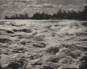 Şelalelerin üzerindeki Niagara Rapids (s/b fotoğraf) by American Photographer (after)