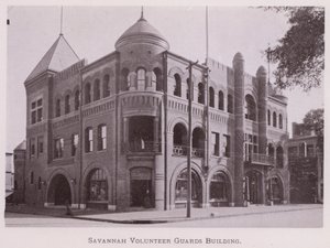 Savannah Gönüllü Muhafızlar Binası (s/b fotoğraf) by American Photographer (after)