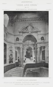 Onur Merdiveni, Chateau De Chantilly, Fransa (s/b fotoğraf) by American Photographer (after)